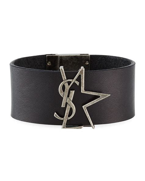 ysl belt bracelet|saint laurent leather bracelet.